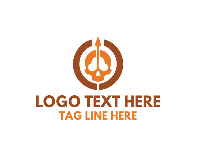 Circle Arrow Skull Logo