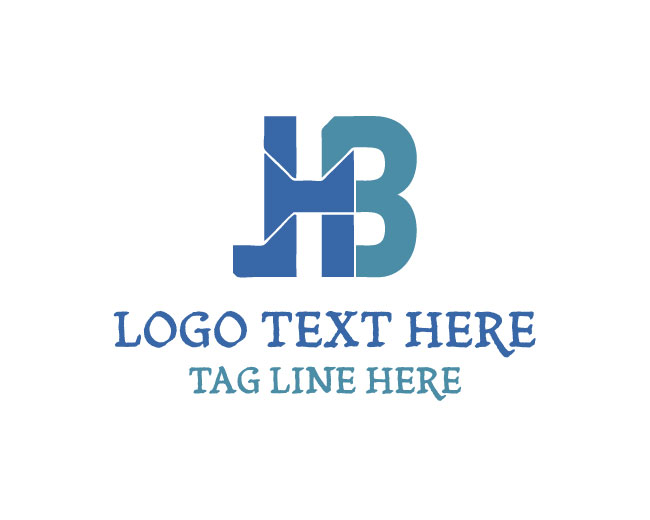 Stylish H B Letter Logo