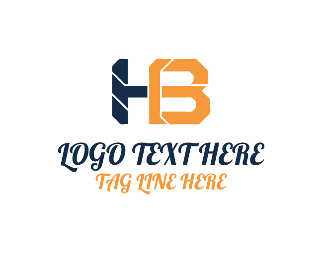 Unique H B Letter Logo
