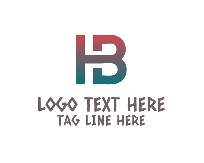 Premium H B Letter Logo