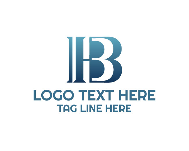 Elegant H B Letter Logo