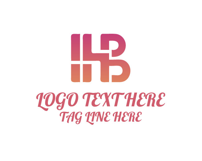 Clean H B Letter Logo