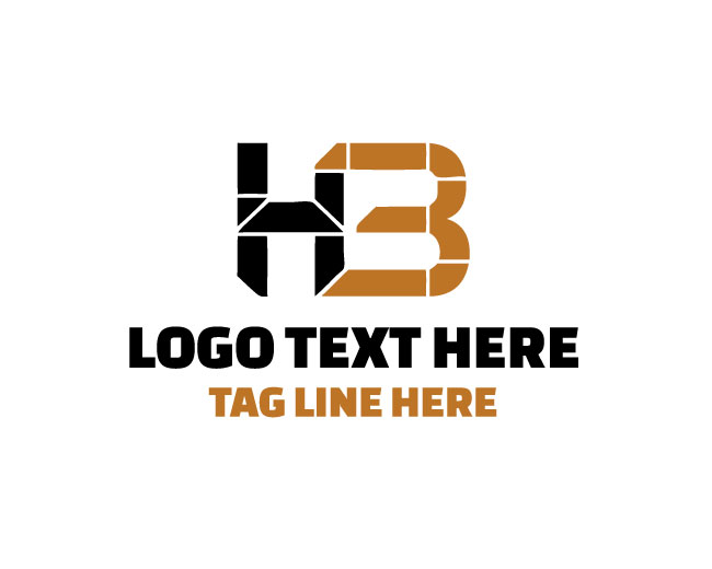 Stylish H B Letter Logo