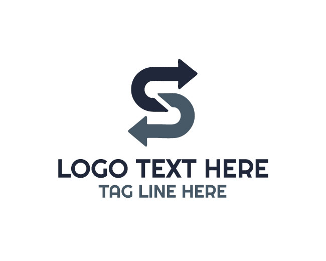 Letter S Arrow Log