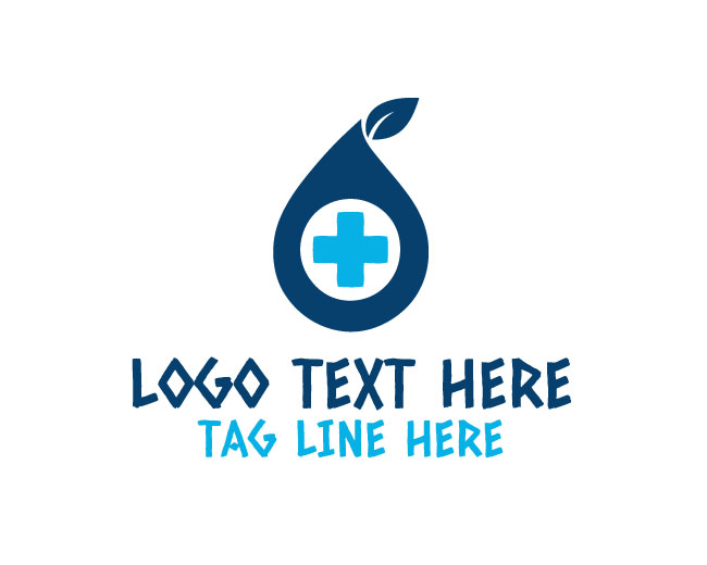 Abstract Medical Drop Logo