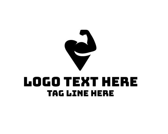 Modern Muscular Arm Logo