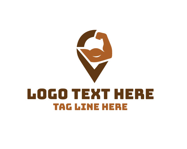  Abstract Muscular Arm Logo