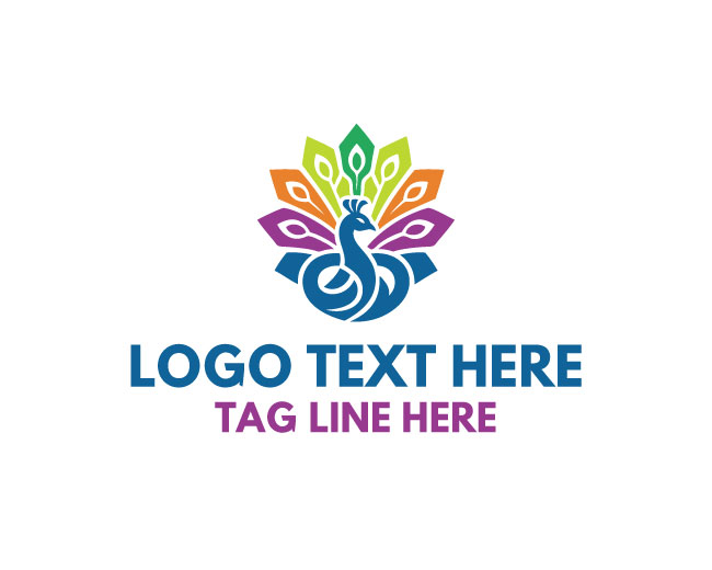 Premium Abstract Peacock Logo