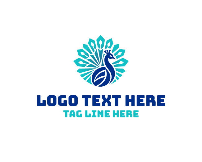 Innovative Abstract Peacock Logo