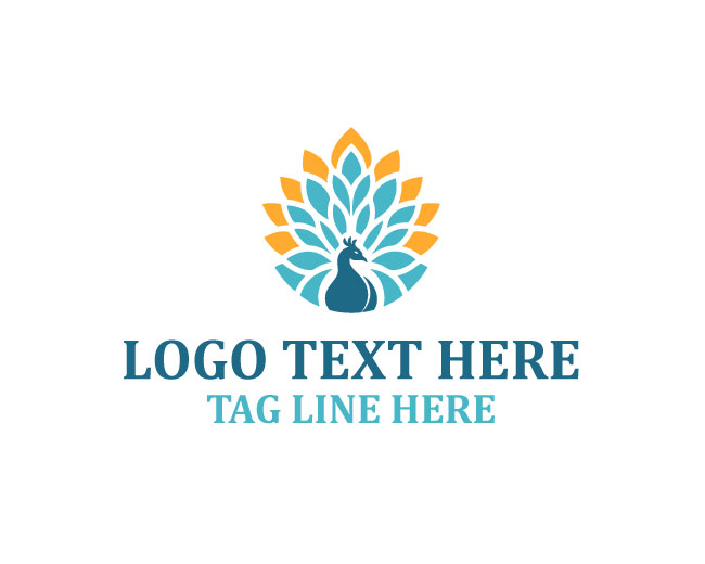  Luxury Abstract Peacock Logo