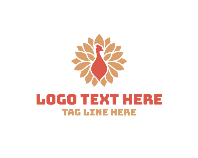 Abstract Peacock Logo