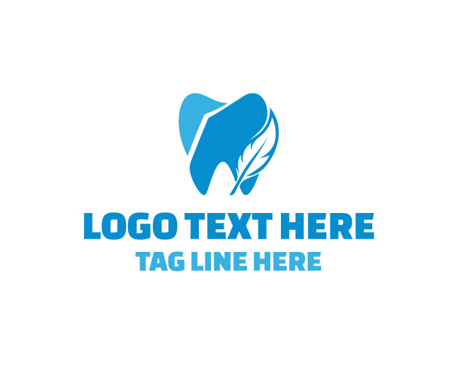 Creative Feather Dental Logo