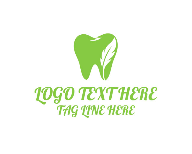 Premium Feather Dental Logo