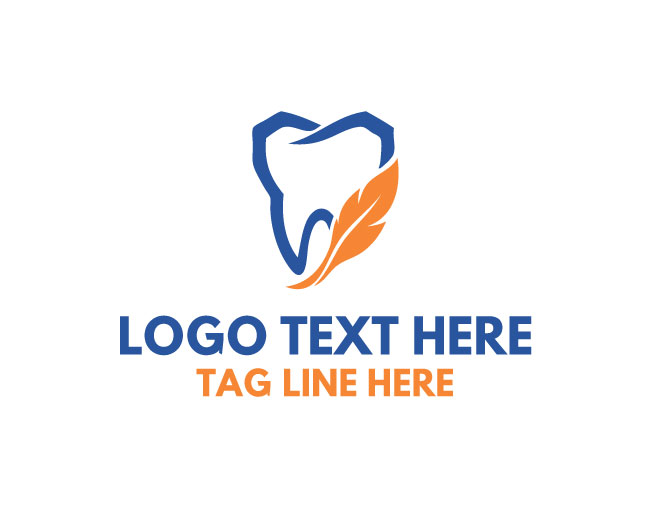 Professional Feather Dental Logo