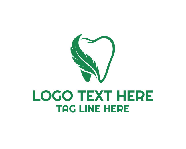 Innovative Feather Dental Logo