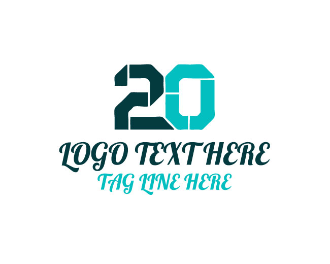 Modern Number 20 Logo
