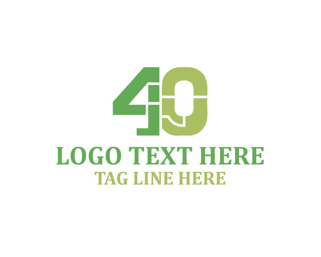 Vector Number 40 Logo