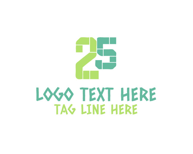 Green Number 25 Logo