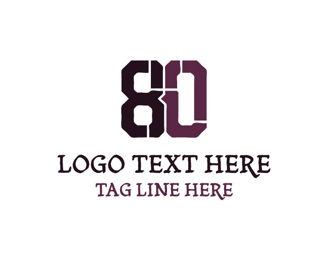 Number 80 Logo