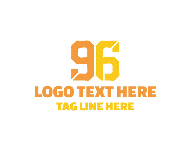 Clean Number 96 Logo