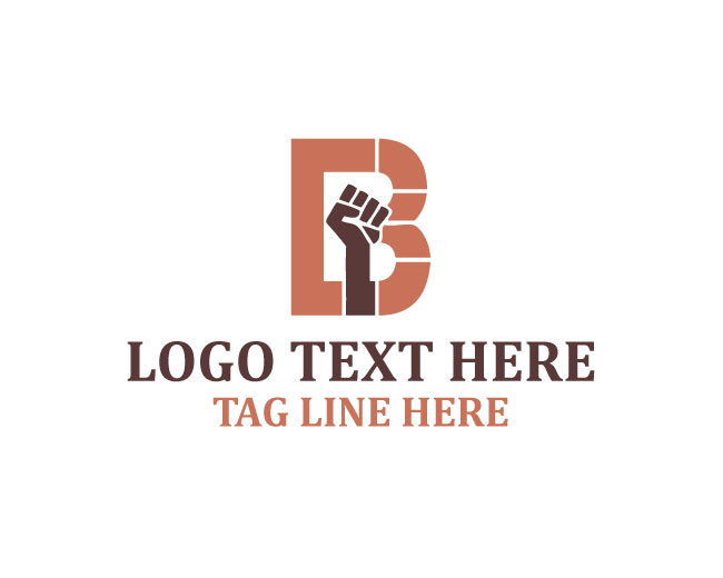 Minimal Letter B Fist Logo