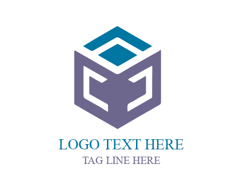  3D Abstract Cube Logo for Modern and Tech Brands