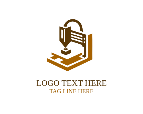 3D Print Nozzle Laser Logo