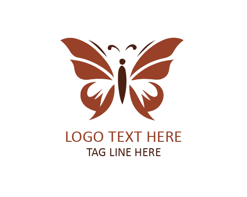beautiful butter fly logo 