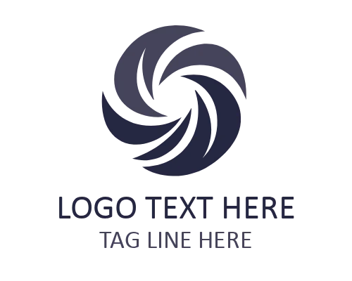 Abstract Air Stream HVAC Logo