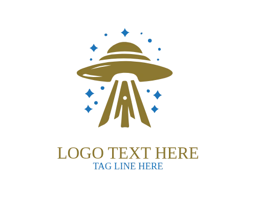 Abstract Alien Symbol Logo