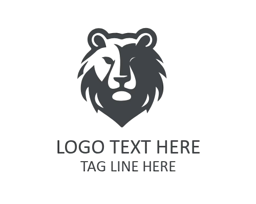 Abstract Animal Lion Head Logo for Creative Identity
