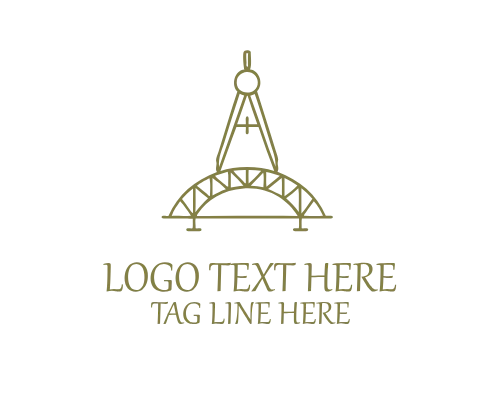Abstract Architecture Bridge Logo for Modern Engineering Branding