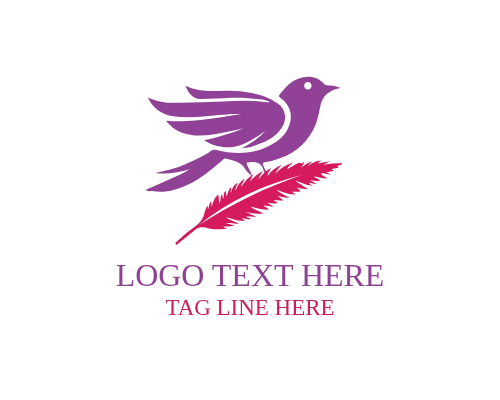 Abstract Art Bird Logo