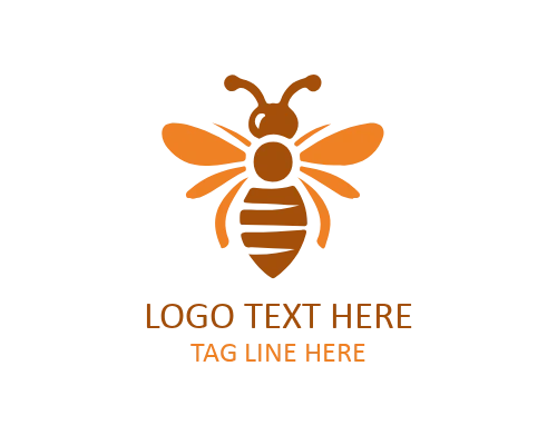 Abstract Bee Icon Modern Logo