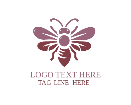 Abstract Bee Symbol Logo for Modern and Creative Brands