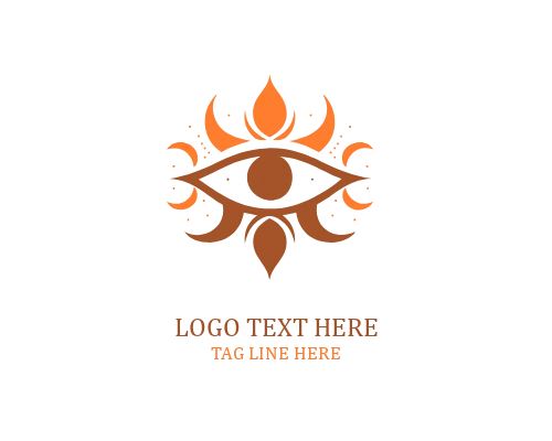 Abstract Boho Eye Logo