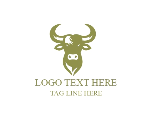 Abstract Bull Head Logo for Modern and Creative Branding