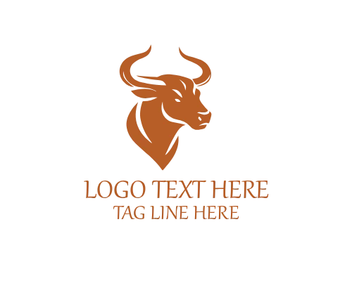 Abstract Bull Horn Logo for Strong and Modern Branding