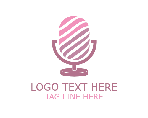 Abstract Circle Wave Podcast Logo for Audio Branding