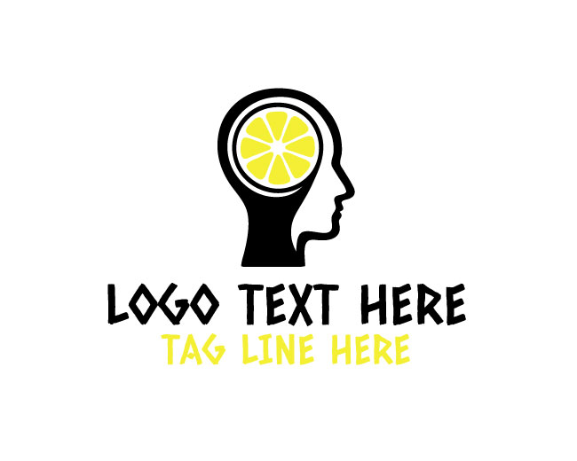 Abstract Citrus Thought Logo