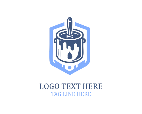 Abstract Color Painting Logo