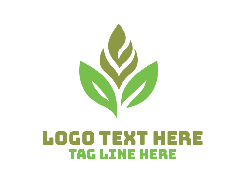 Abstract Creative Leaf Logo