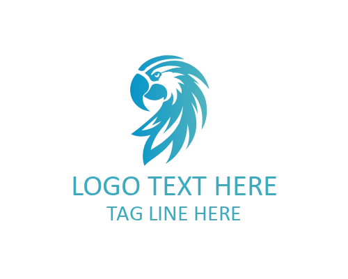 Abstract Creative Parrot Logo Mark logo template preview