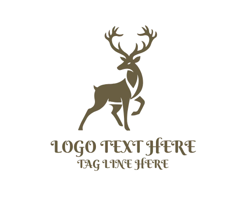Abstract Deer Logo for Creative Branding