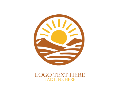 Abstract Desert Logo