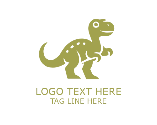 Abstract Dinosaur Symbol Logo for Creative and Modern Branding