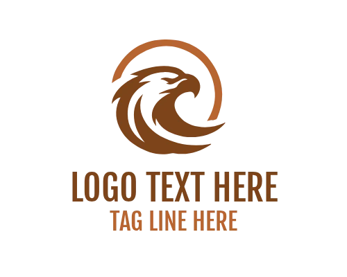 Abstract Eagle Mark Logo