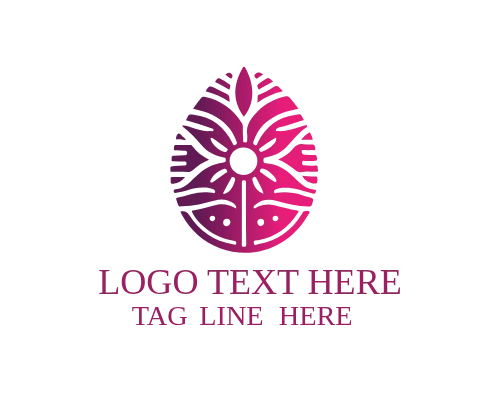 Abstract Easter Egg Logo for Creative Spring Projects