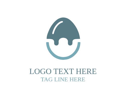  Abstract Egg Form Logo