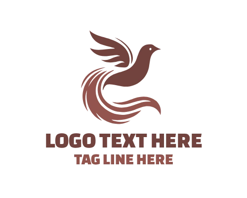 Abstract Elegant Bird Logo